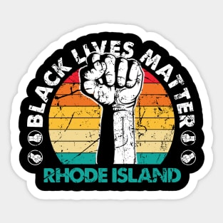 Rhode Island black lives matter political protest Sticker